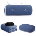 4-in-1 Travel Pillow & Blanket Set with Memory Foam Neck Support