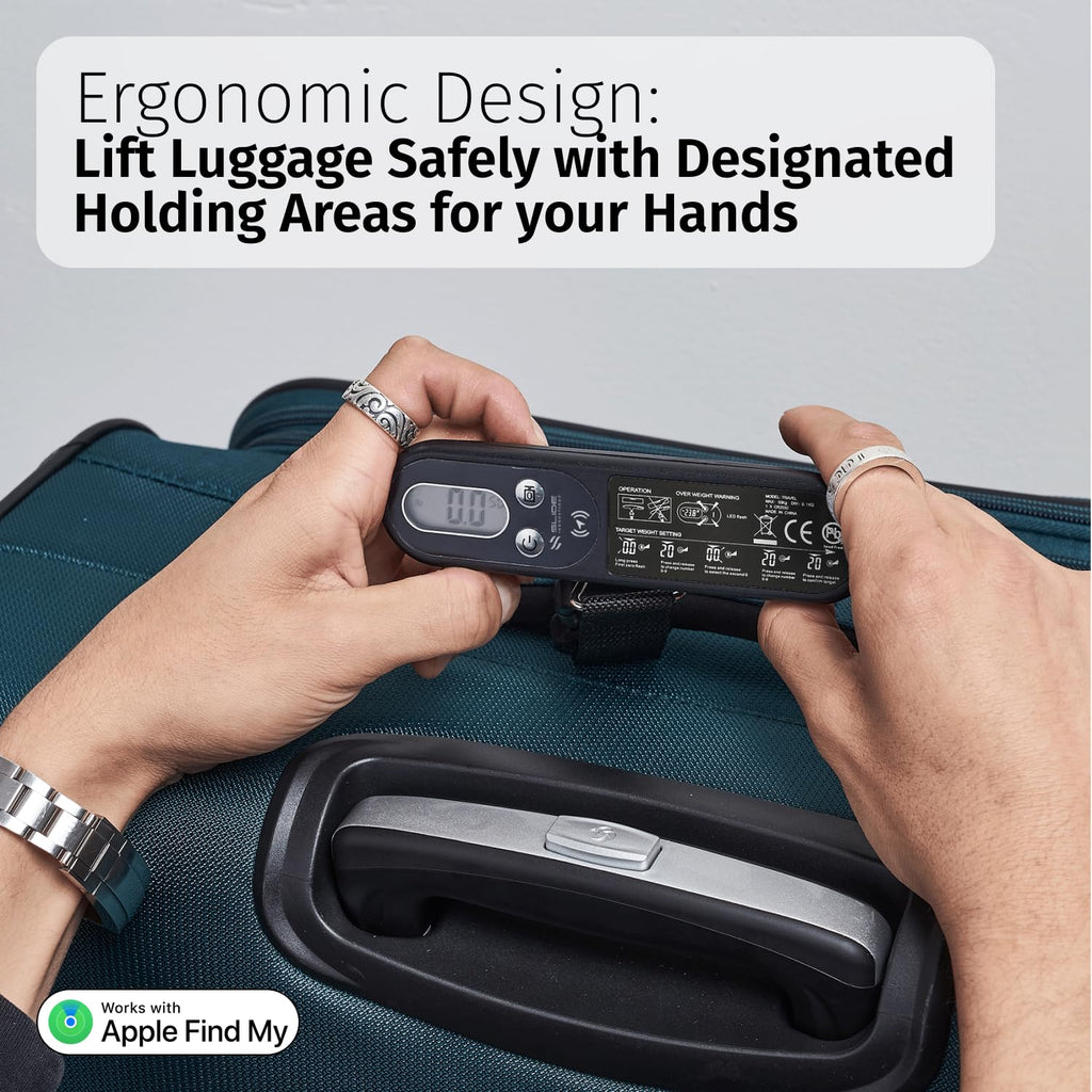 Digital Luggage Scale with LED Display & Find My Tracker