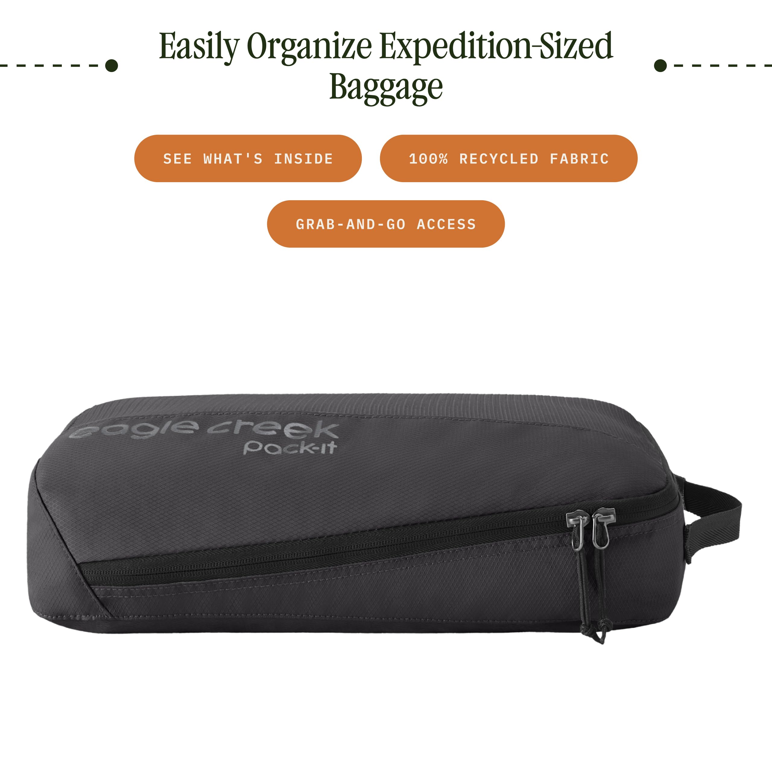 6-Piece Compression Packing Cubes Set with Water-Resistant Fabric