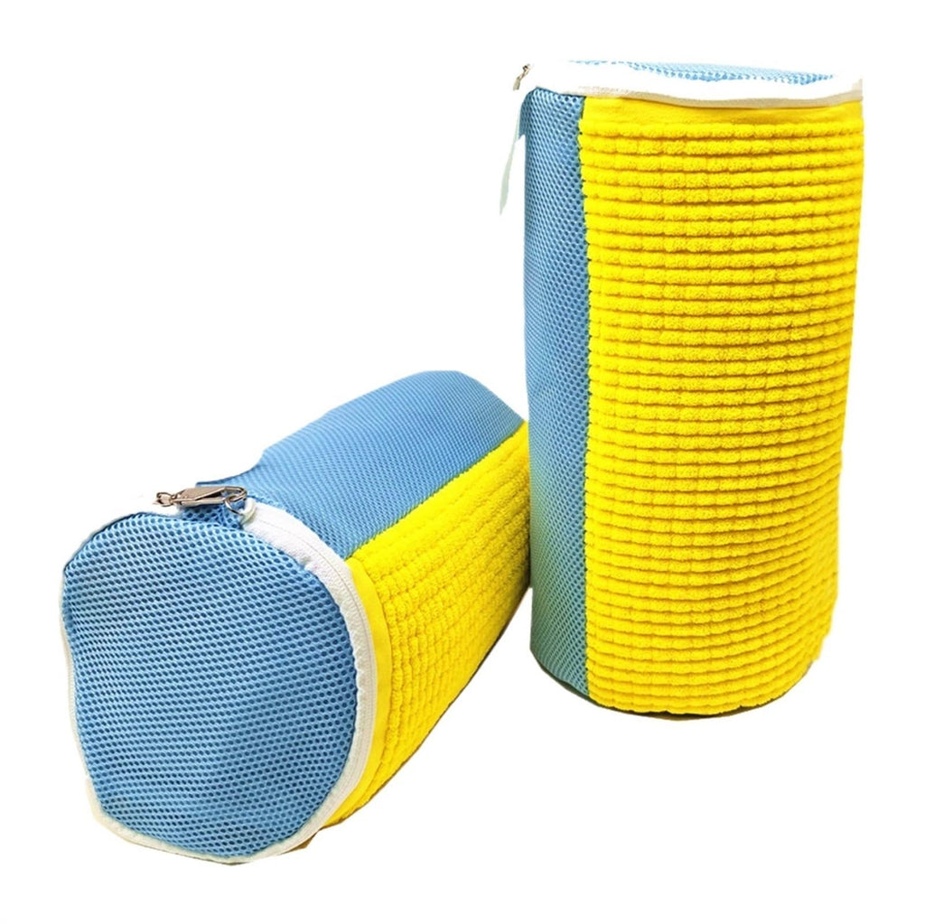 Chenille Shoe Laundry Bag with Side Zipper for Washing Machine