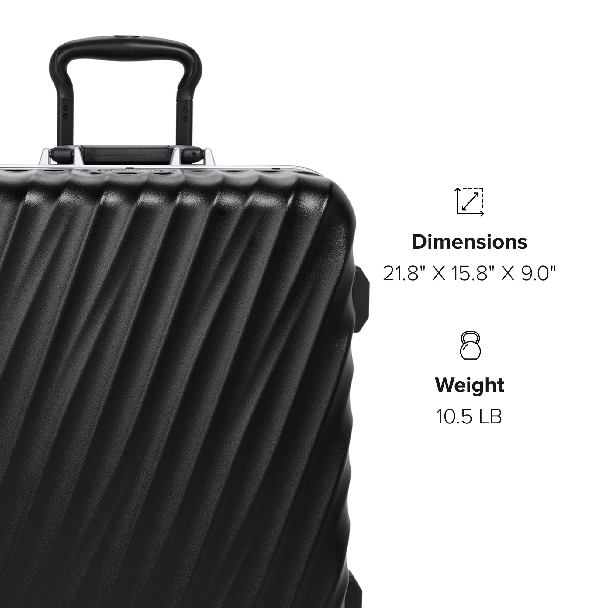 19° Frame Hardshell 4-Wheel Suitcase with Double-Lock Closure