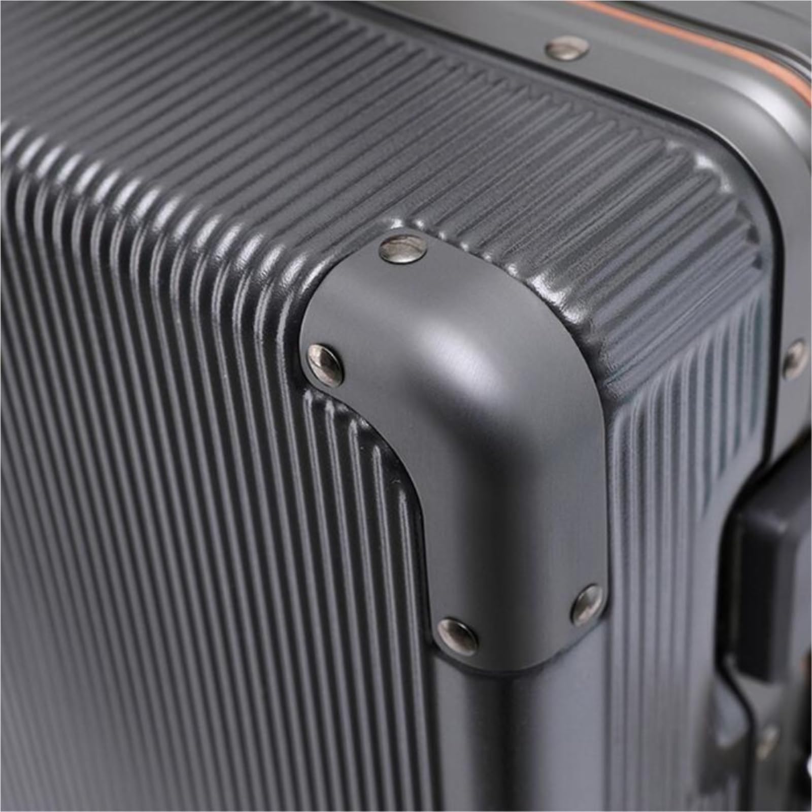 VALCLA Aluminum Frame Suitcase 28" Aluminum Frame PC Hardshell Suitcase with Spinner Wheels Case Mute Universal Wheel Wide Trolley Case Business Suitcase Pure PC Material Luggage Travel Suitcase (Color : Silver, Size : 28inch)