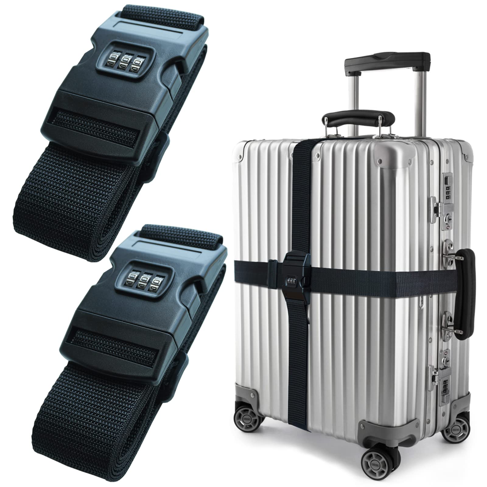78" Adjustable Luggage Strap for Suitcases