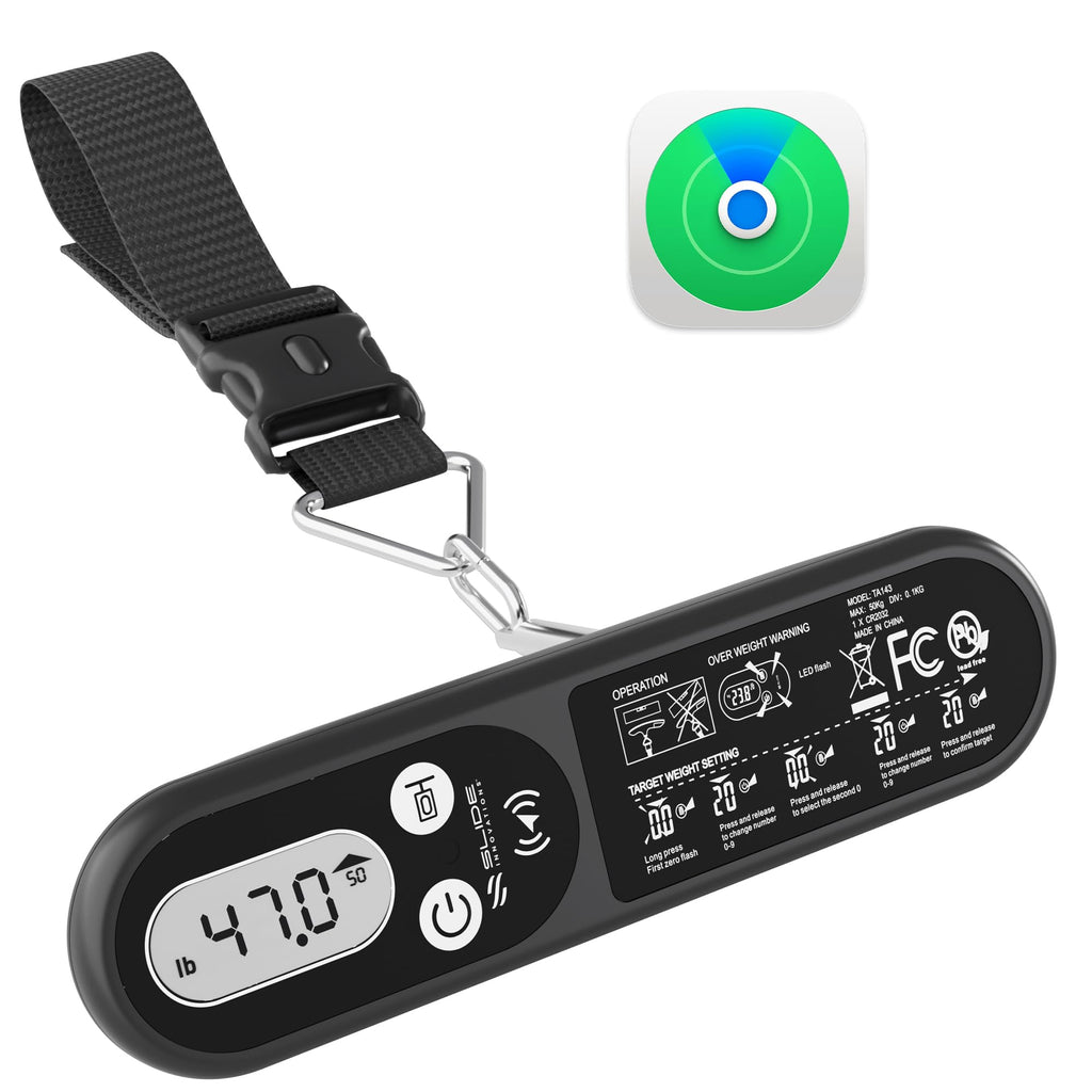 Digital Luggage Scale with LED Display & Find My Tracker