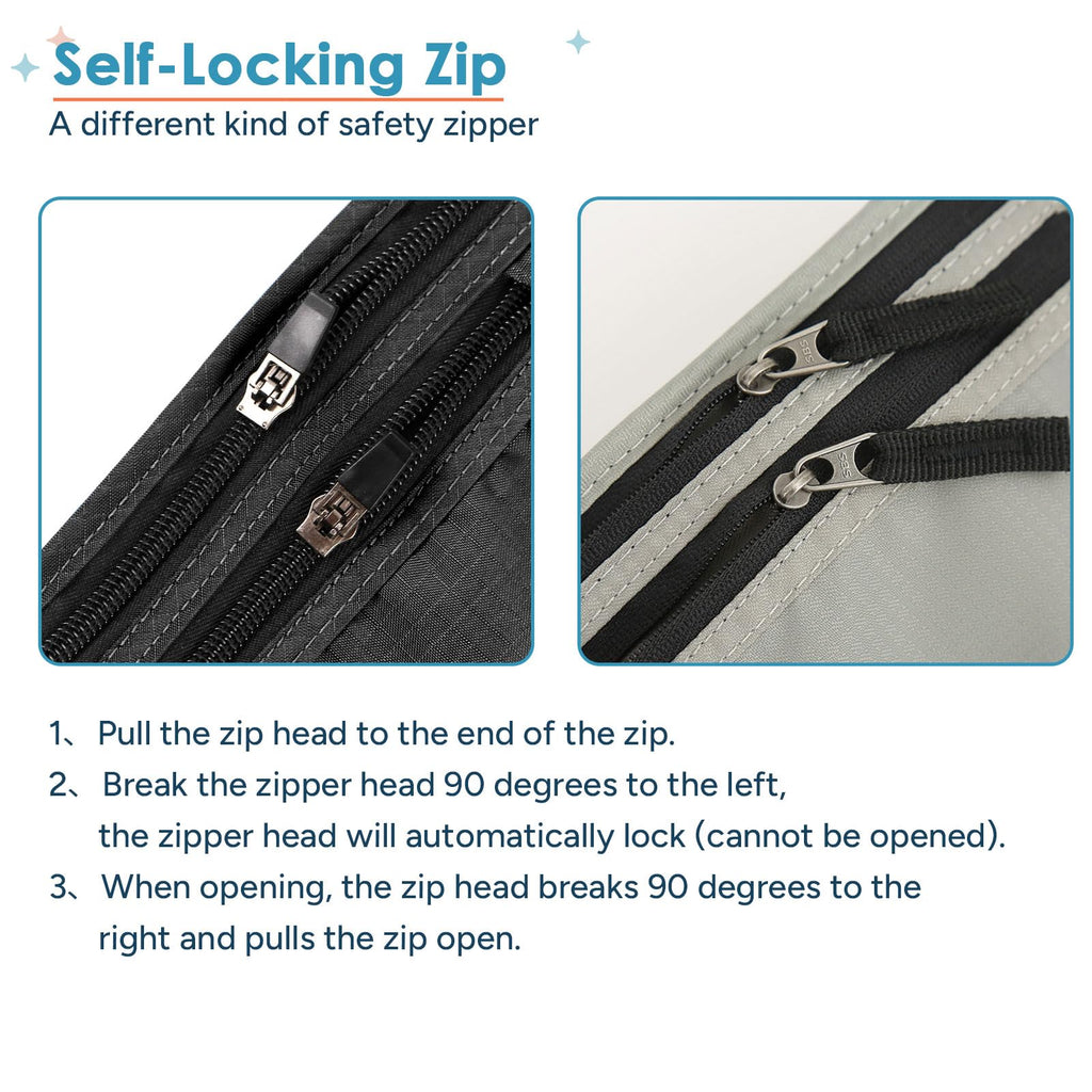 RFID Travel Money Belt with Passport Holder & Digital Luggage Scale