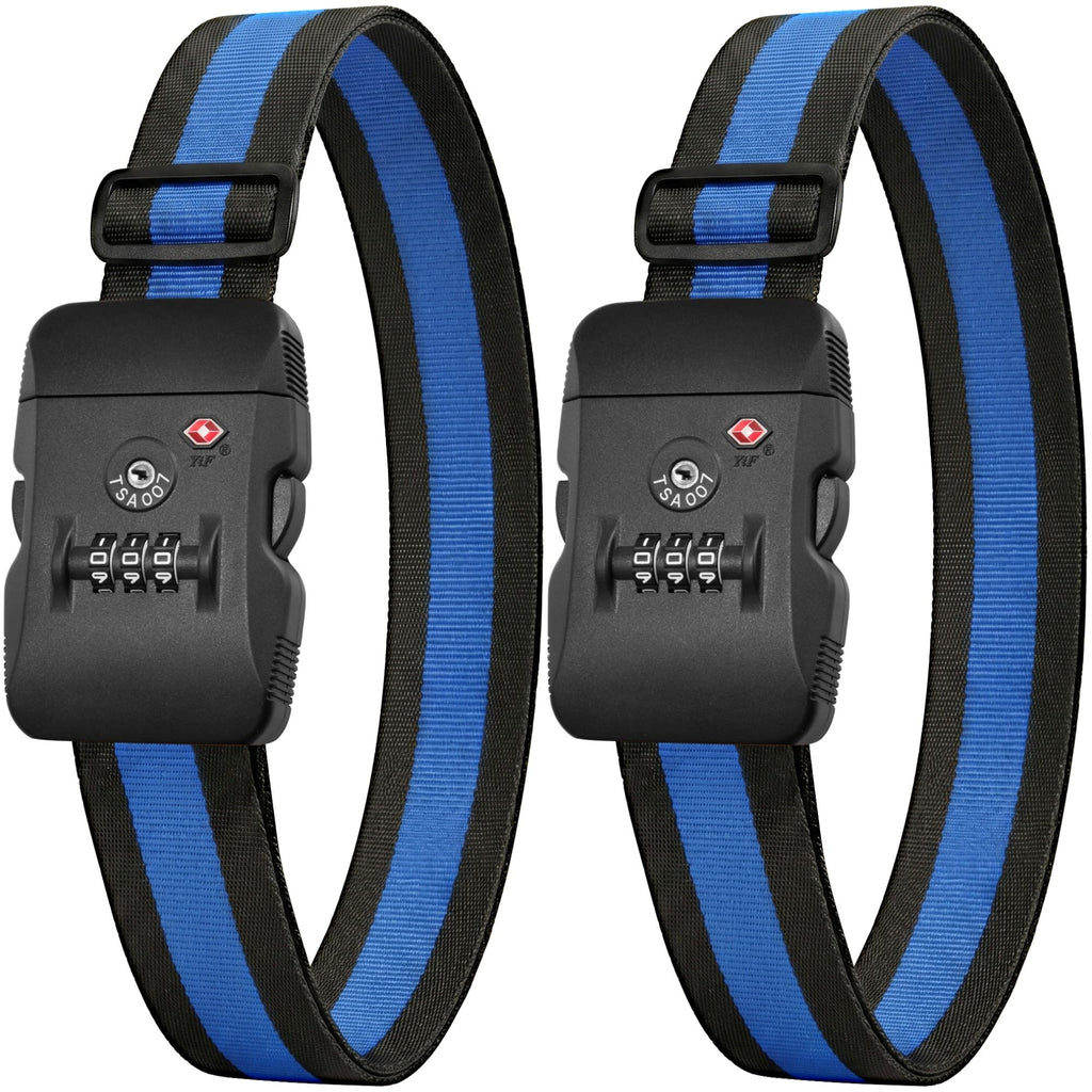 LUGGEX Luggage Straps TSA Approved, Adjustable Straps for Suitcases