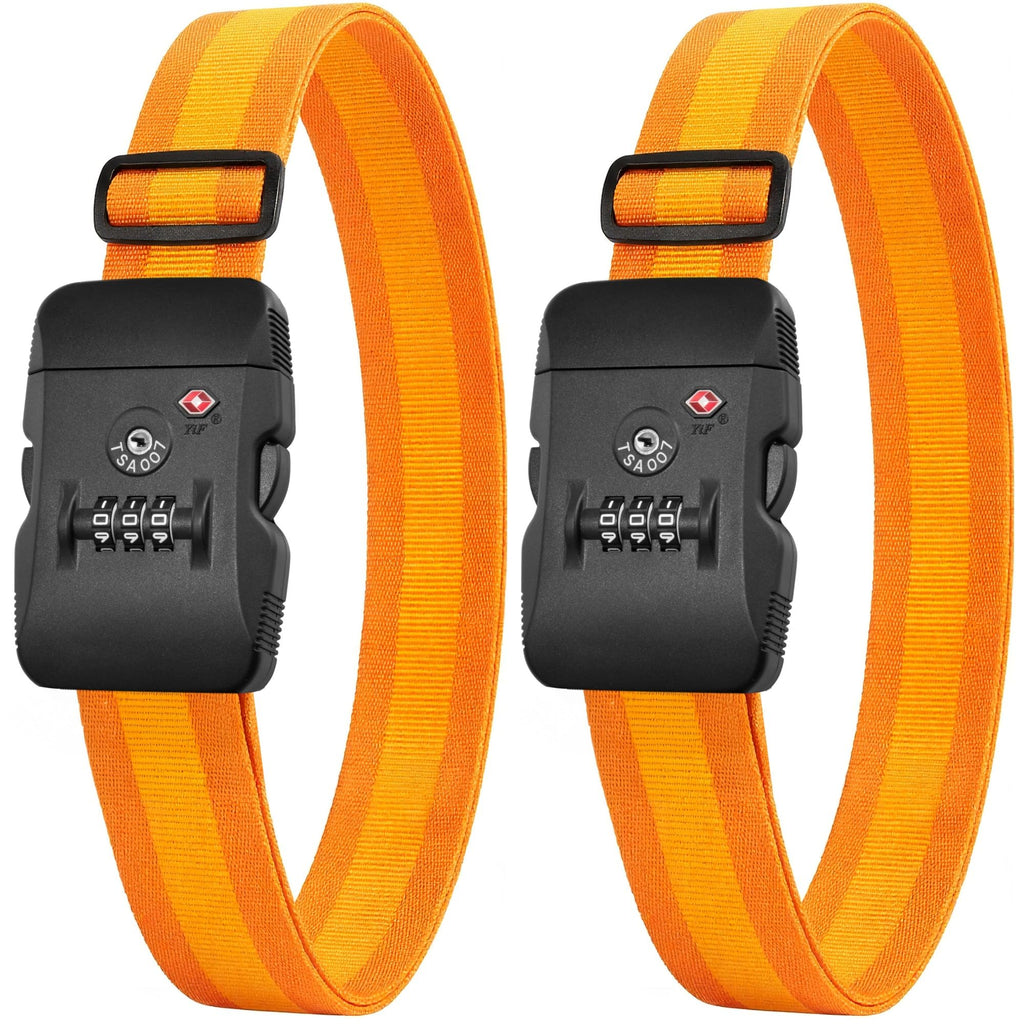 LUGGEX Luggage Straps TSA Approved, Adjustable Straps for Suitcases
