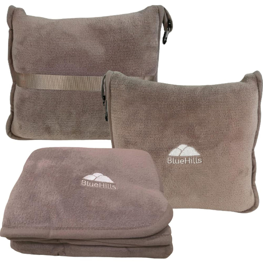 Premium Travel Blanket & Pillow Set with Carry Bag
