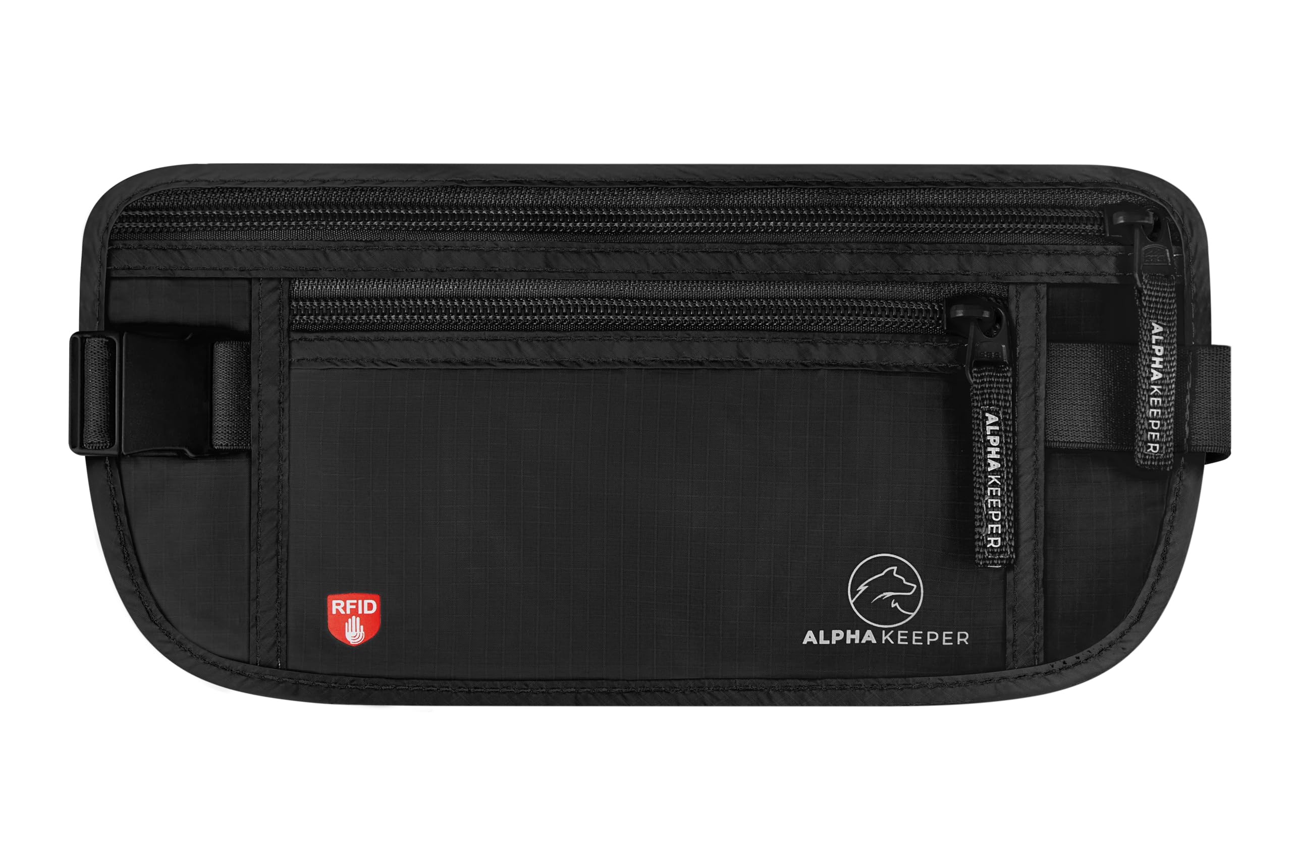 RFID Travel Money Belt with Hidden Passport Wallet