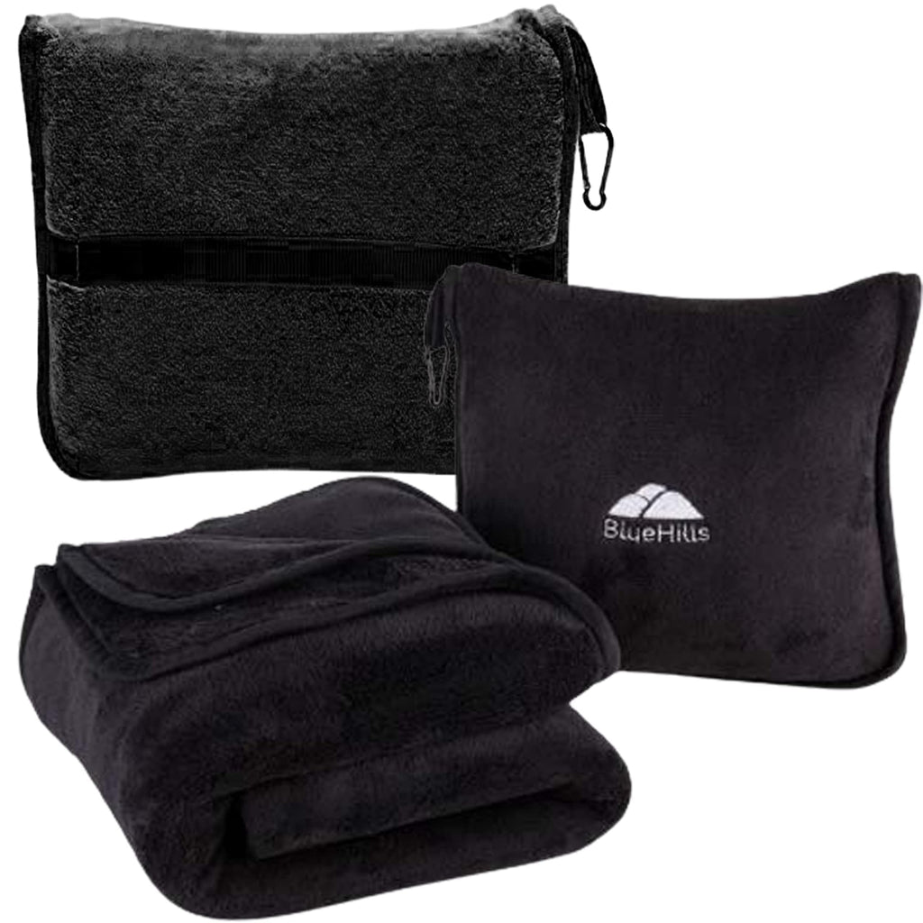 Premium Travel Blanket & Pillow Set with Carry Bag