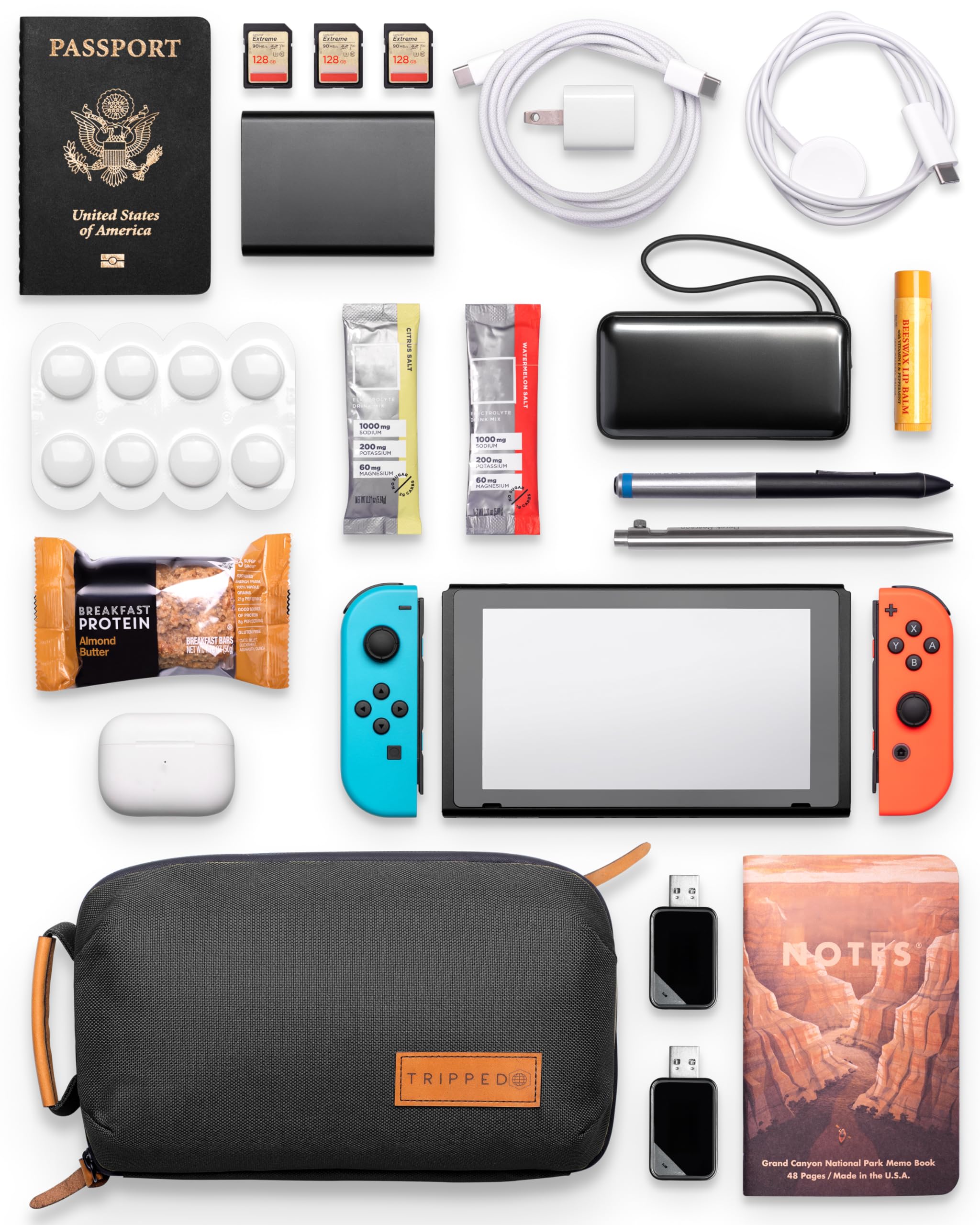 Travel Tech Organizer Pouch for Cables & Chargers
