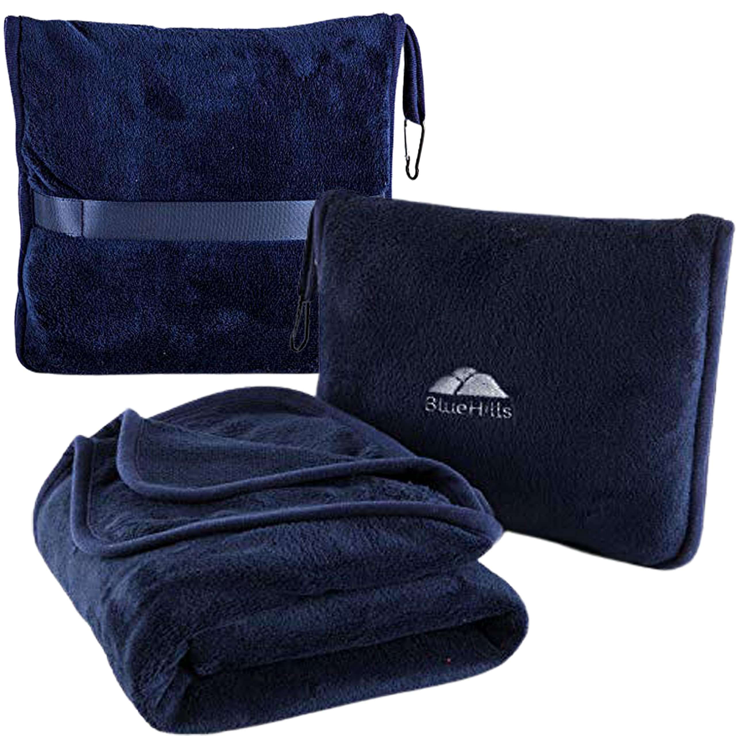 Premium Travel Blanket & Pillow Set with Carry Bag