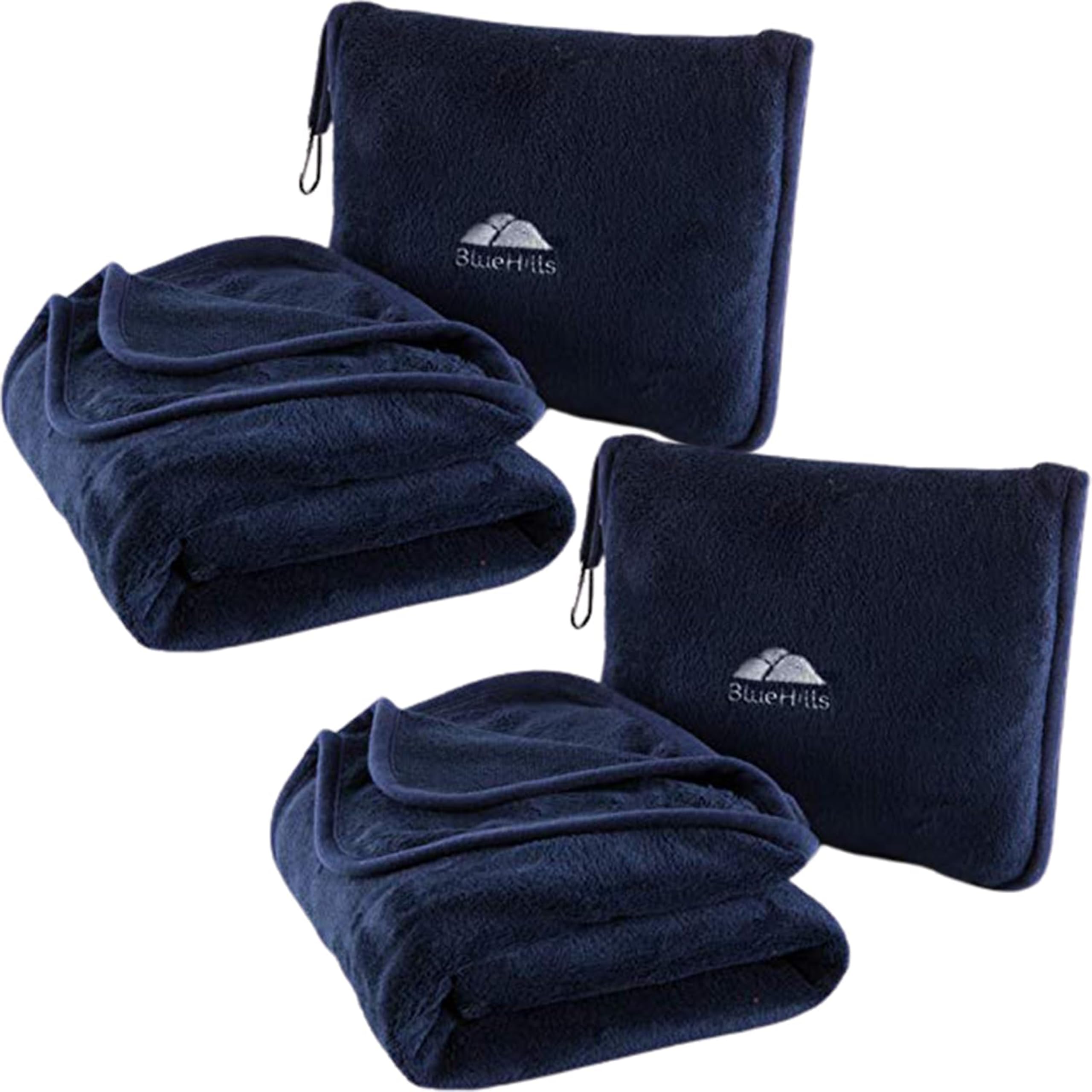 Premium Travel Blanket & Pillow Set with Carry Bag