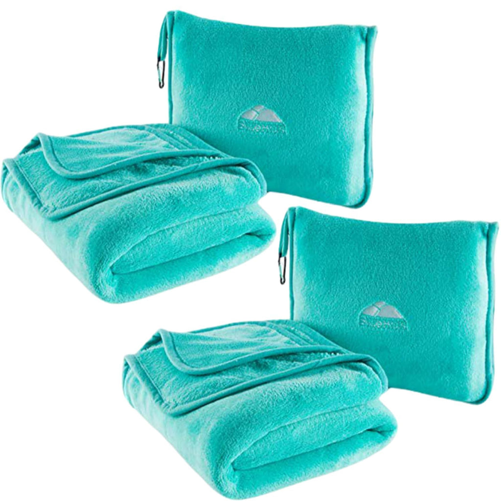 Premium Travel Blanket & Pillow Set with Carry Bag