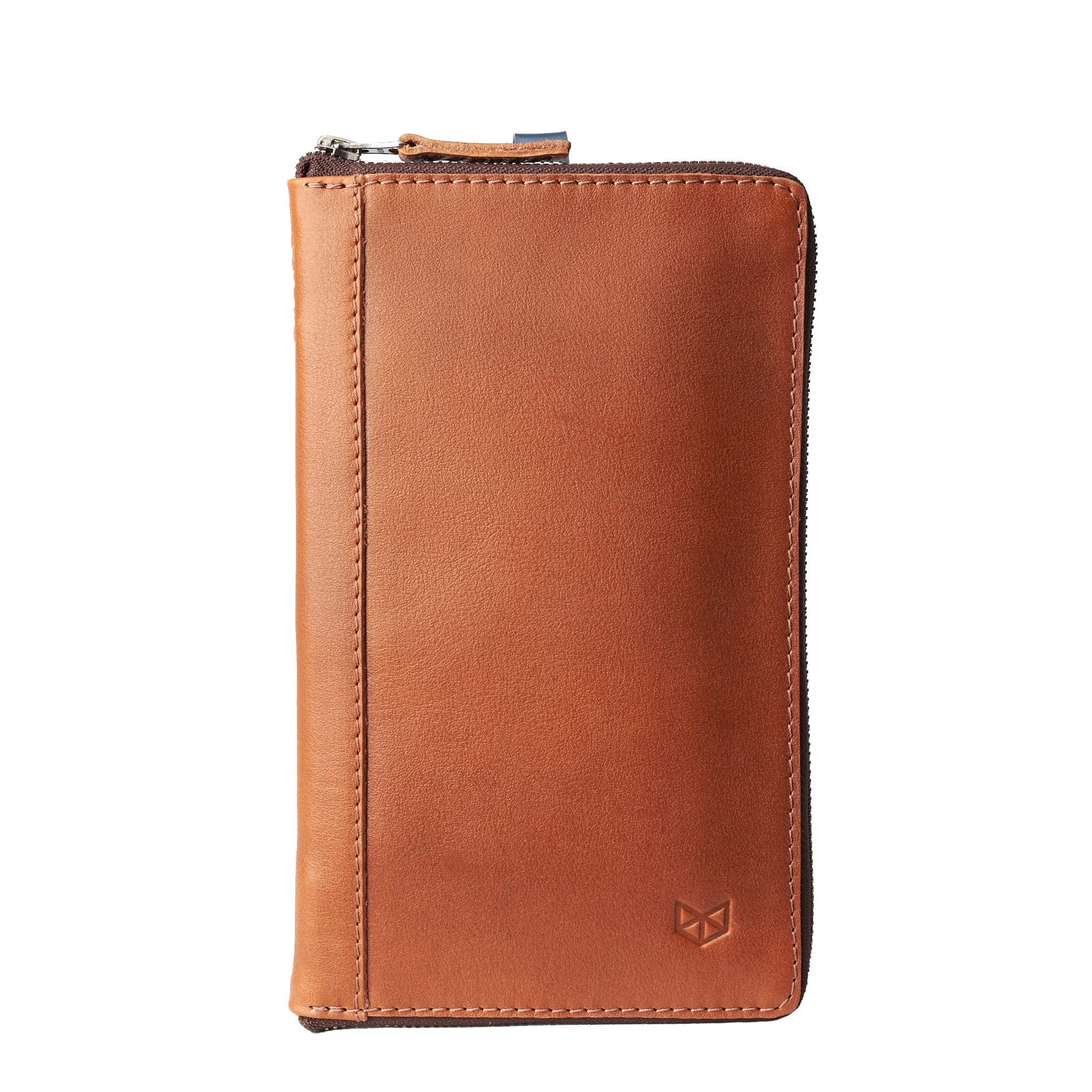 Leather Passport & Travel Document Organizer Wallet