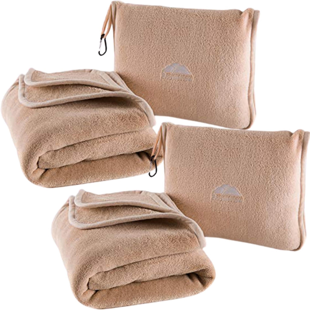 Premium Travel Blanket & Pillow Set with Carry Bag