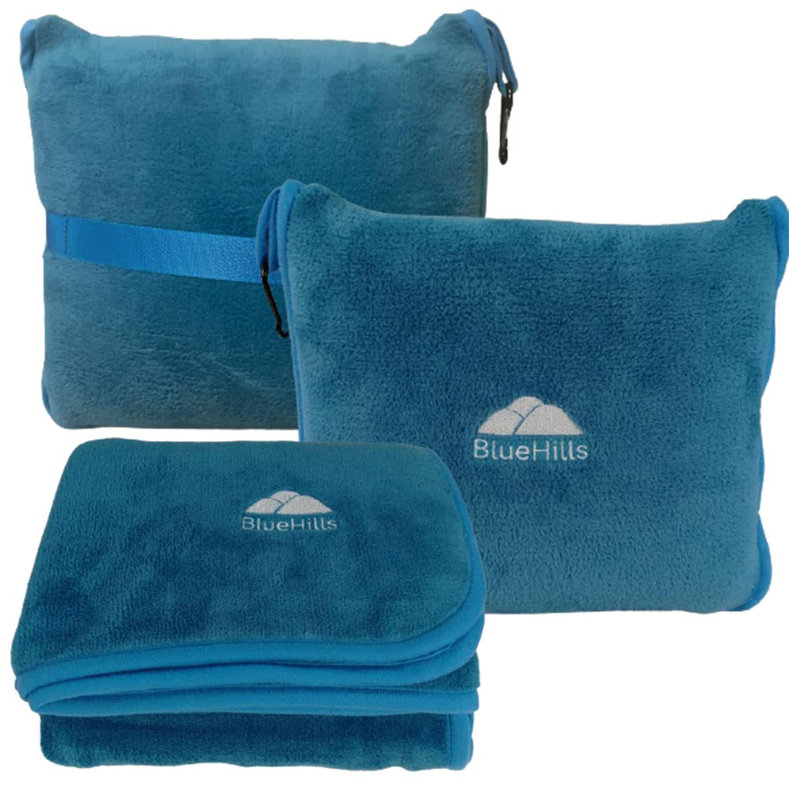 Premium Travel Blanket & Pillow Set with Carry Bag