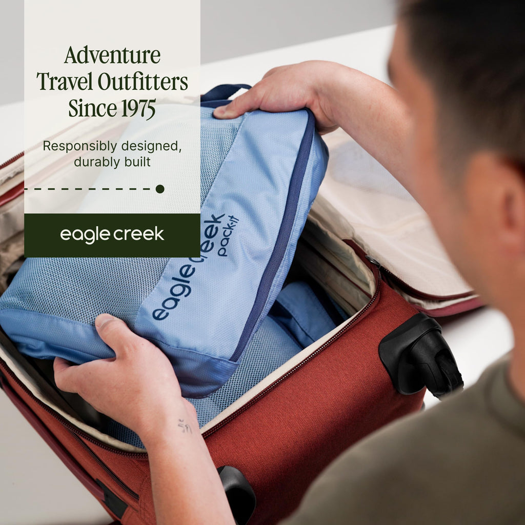 6-Piece Compression Packing Cubes Set with Water-Resistant Fabric