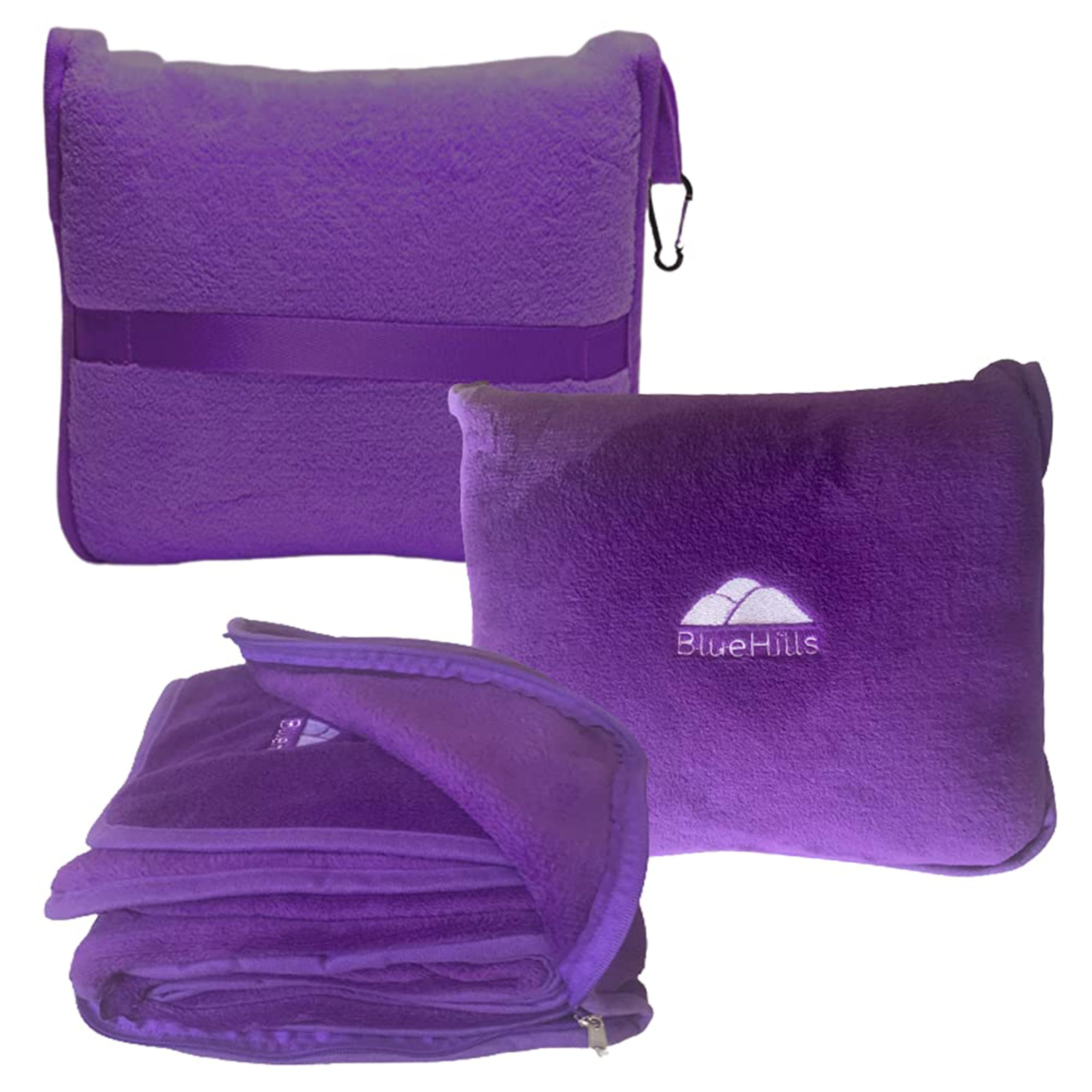 Premium Travel Blanket & Pillow Set with Carry Bag