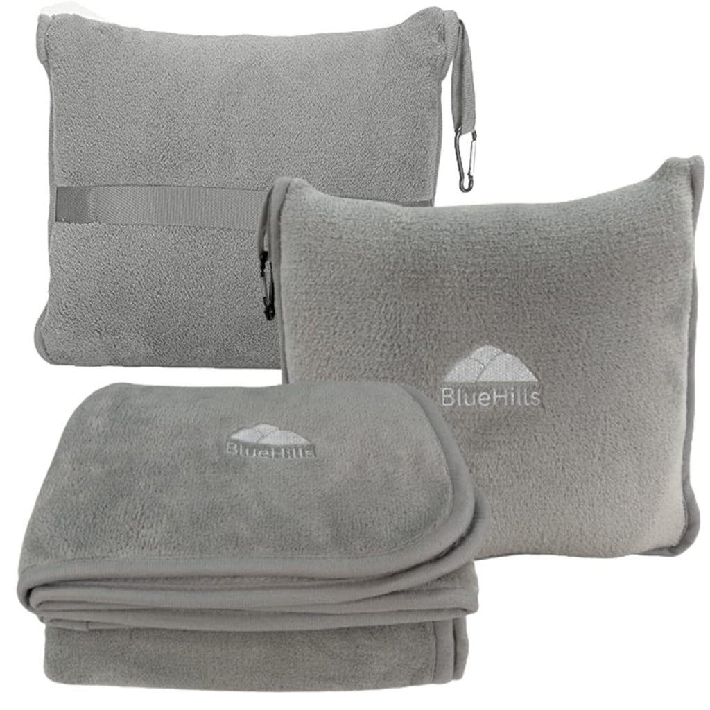 Premium Travel Blanket & Pillow Set with Carry Bag