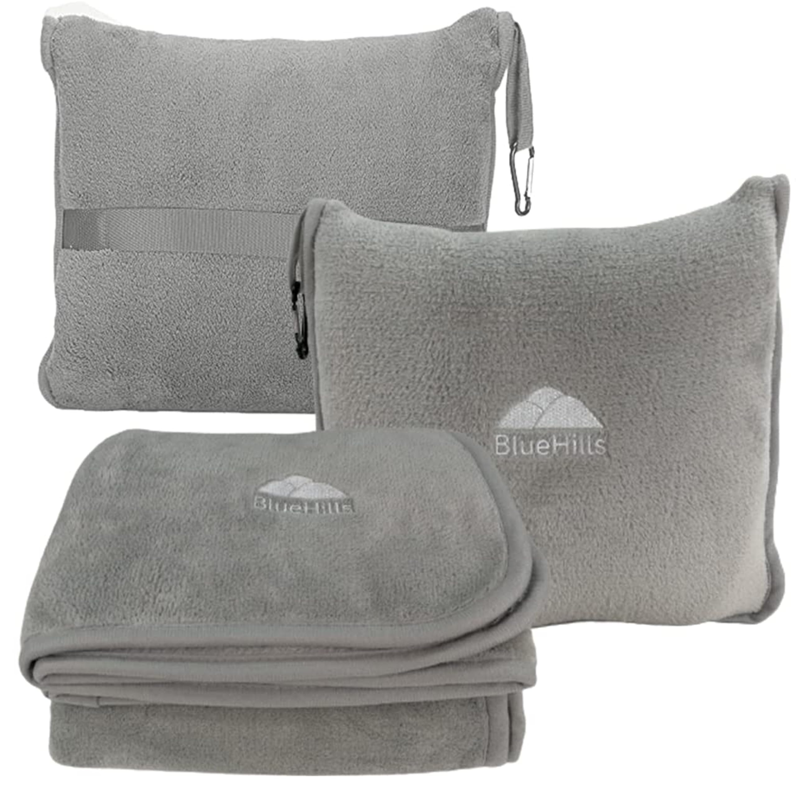 Premium Travel Blanket & Pillow Set with Carry Bag