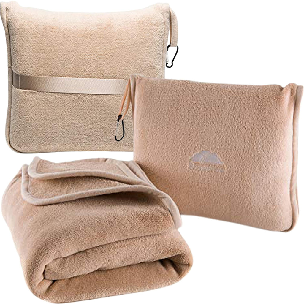 Premium Travel Blanket & Pillow Set with Carry Bag