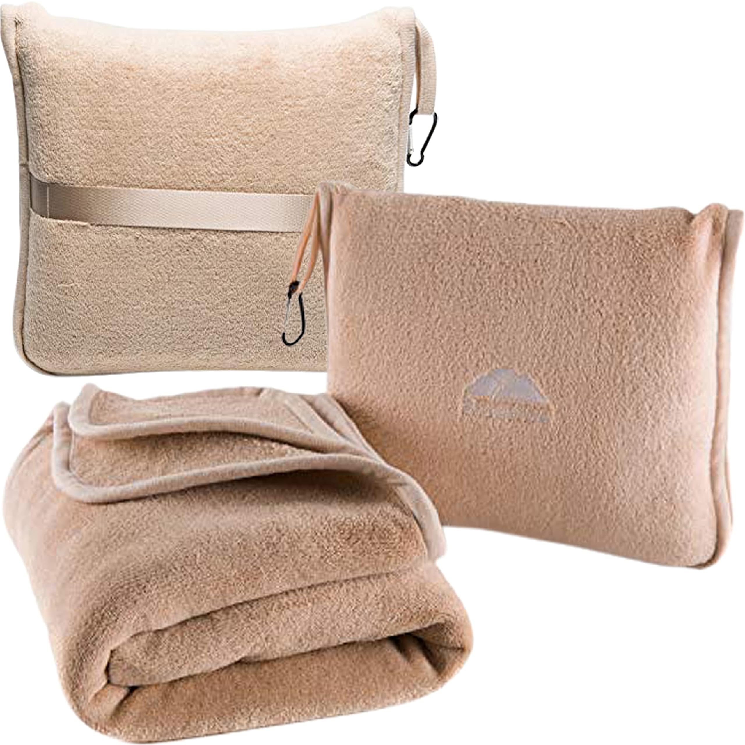 Premium Travel Blanket & Pillow Set with Carry Bag