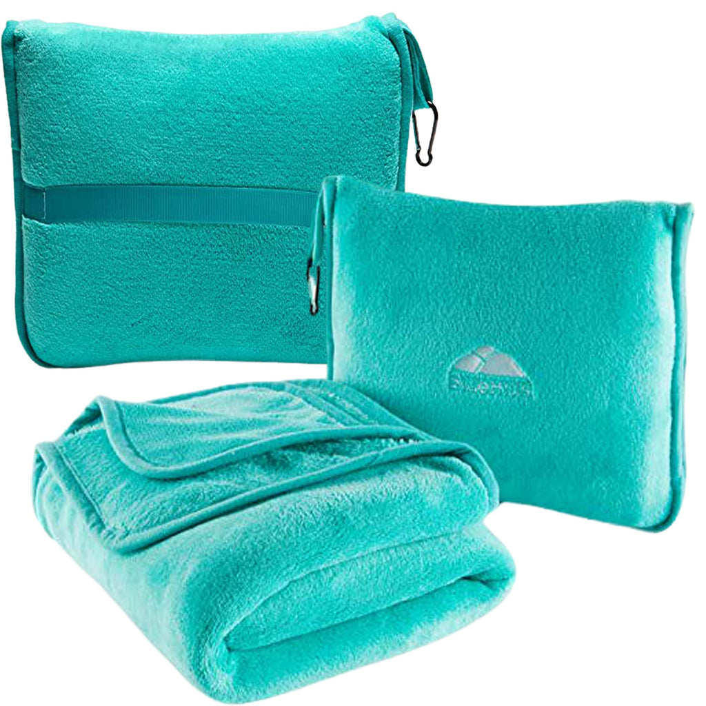 Premium Travel Blanket & Pillow Set with Carry Bag