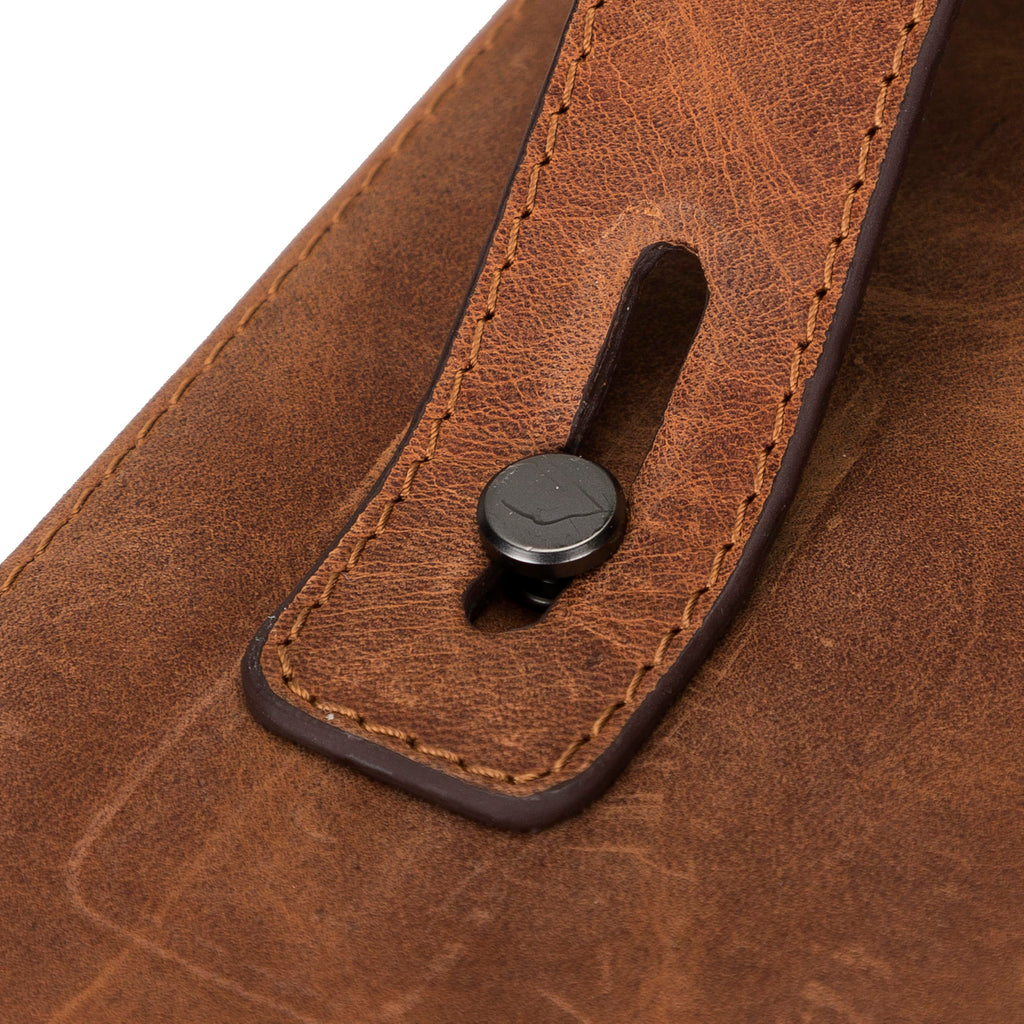 Full-Grain Leather Cable Organizer Case for Tech Accessories