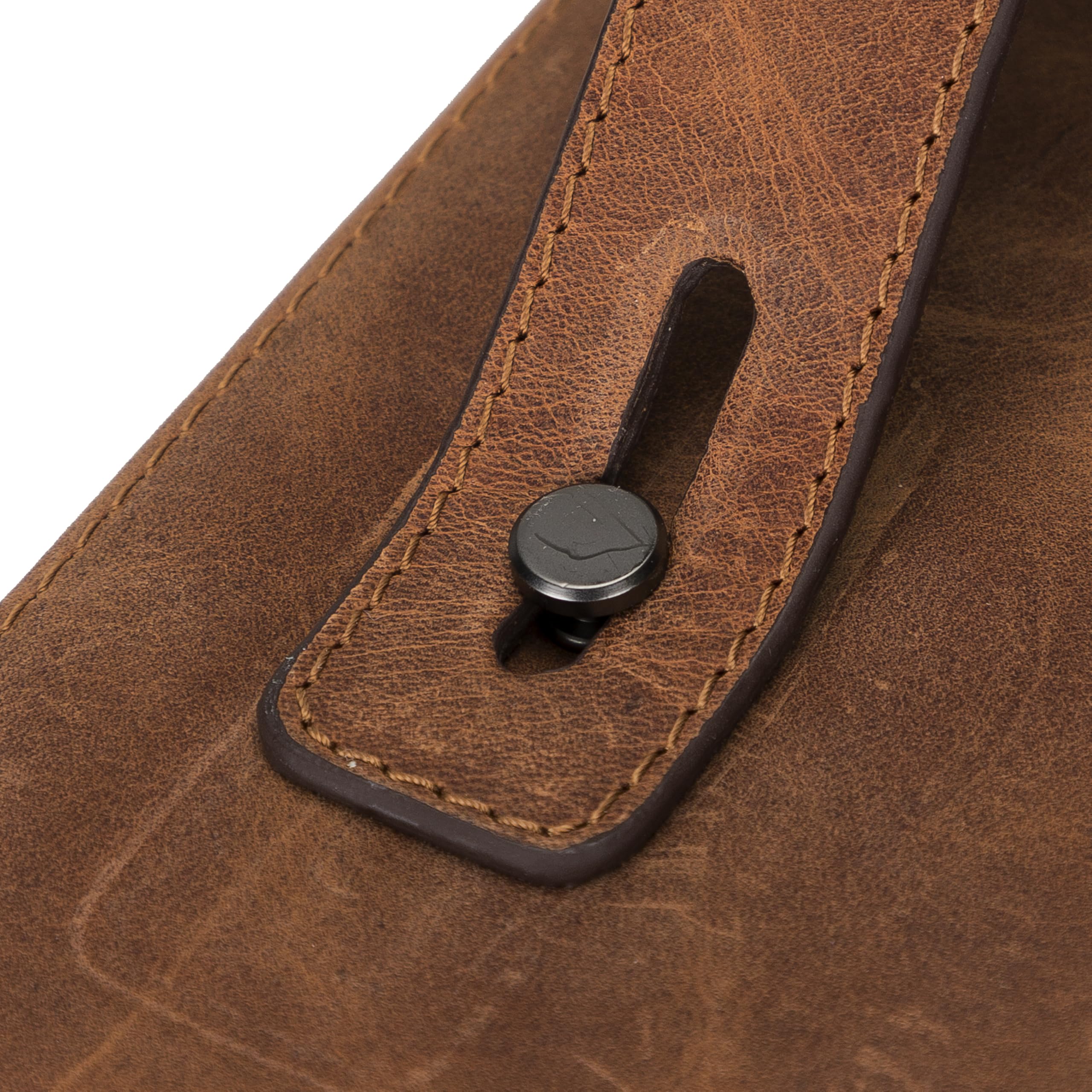 Full-Grain Leather Cable Organizer Case for Tech Accessories