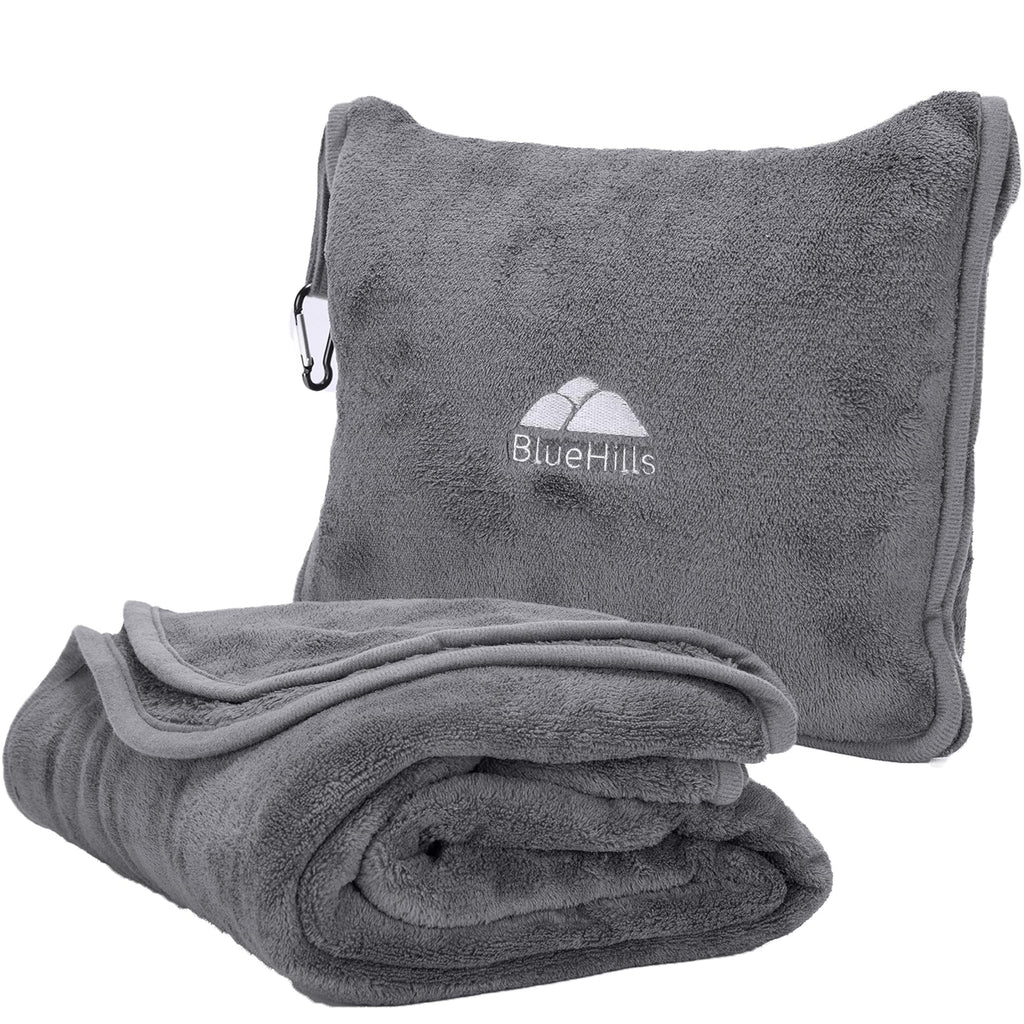 Premium Travel Blanket & Pillow Set with Carry Bag