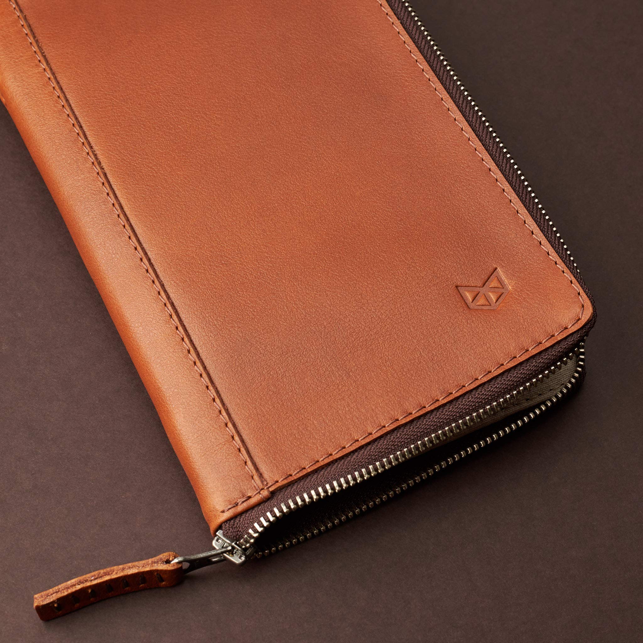 Leather Passport & Travel Document Organizer Wallet