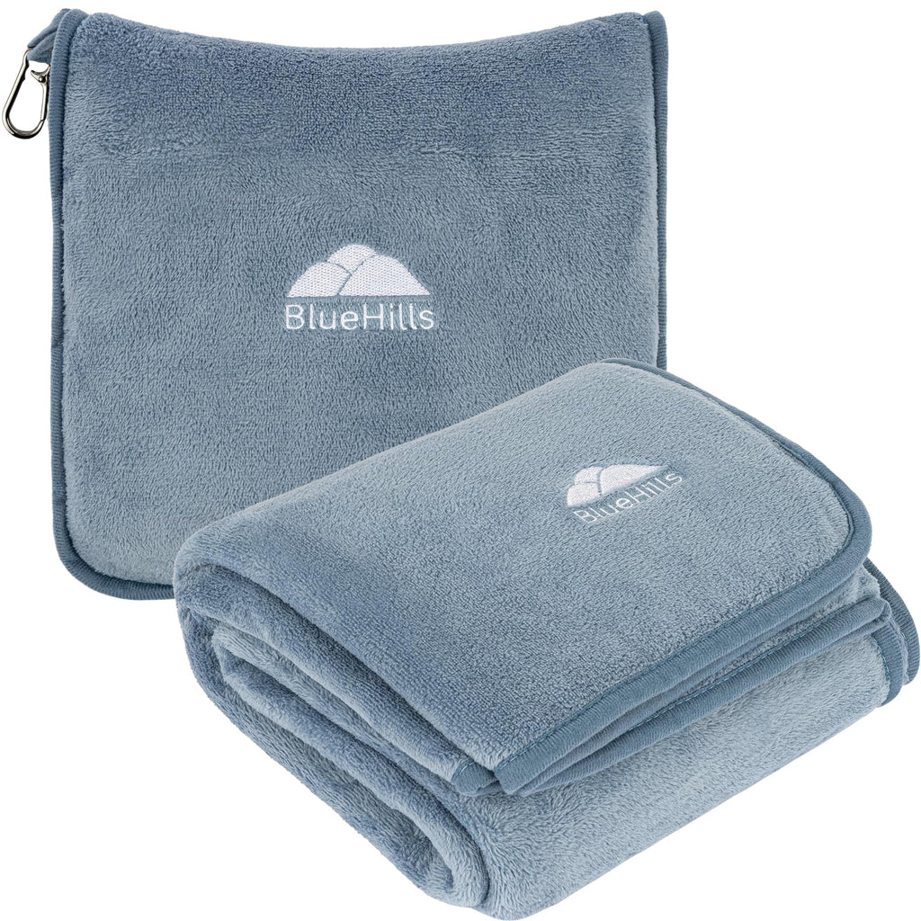 Premium Travel Blanket & Pillow Set with Carry Bag